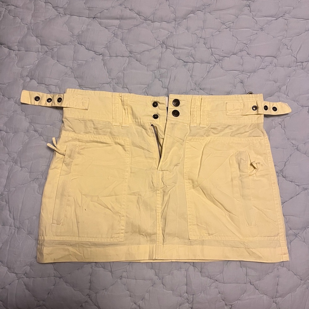 Butter Yellow Vintage Garage mini skirt